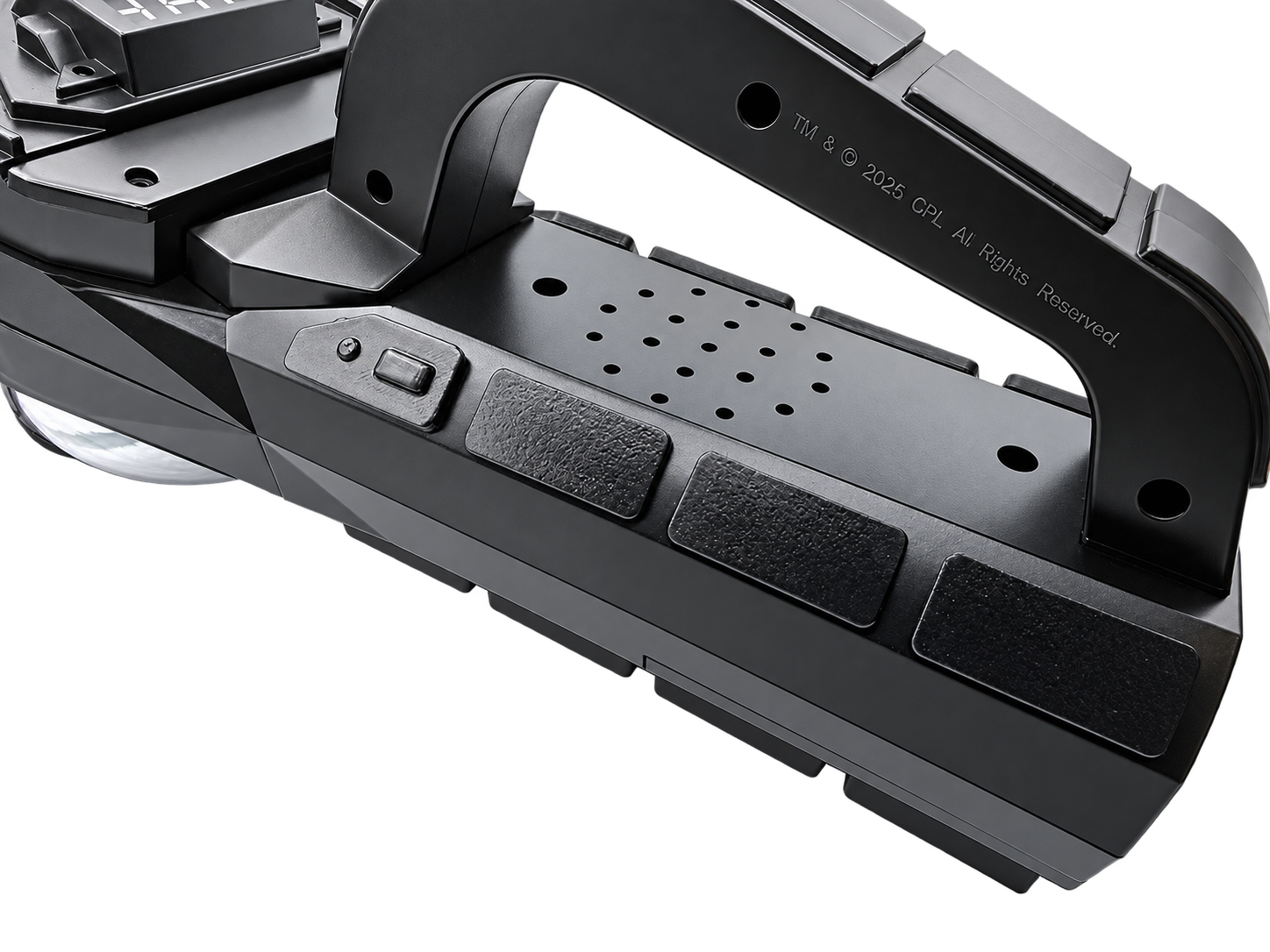 Finished Spirit Giga Meter left side showing the handle tread, side pads, and left-side detail